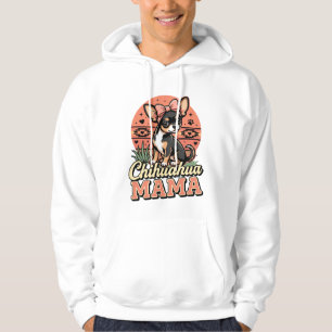 Cute Chihuahua Mama Bow Dog Mom Hoodie