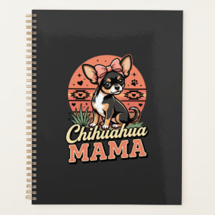 Cute Chihuahua Mama Bow Dog Mom Planner