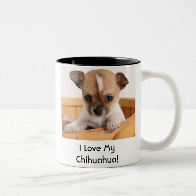 Cute Chihuahua Puppy Dog Coffee Mug (Right)