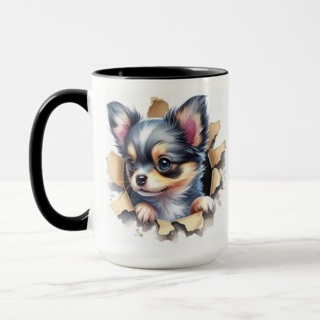 Cute Chihuahua puppy Mug (Left)