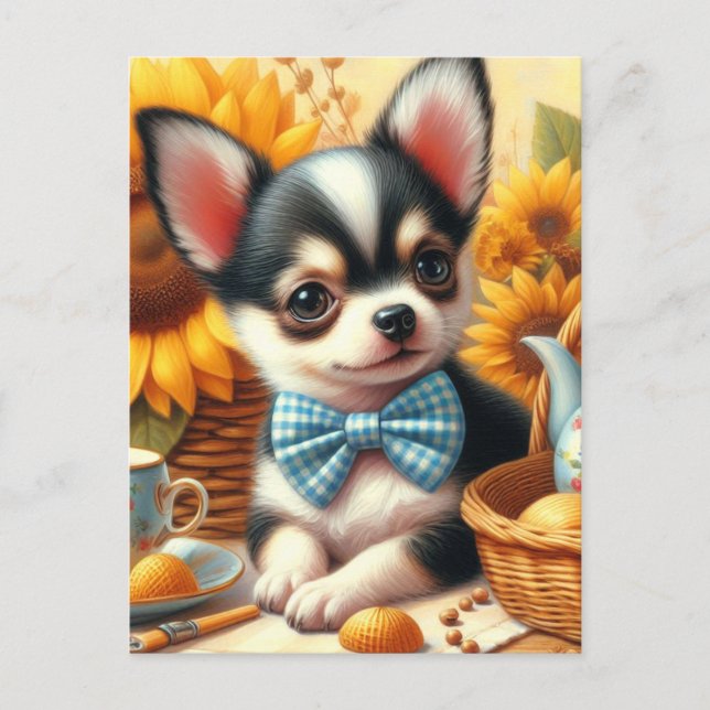 Cute Chihuahua Puppy Postcard (Front)