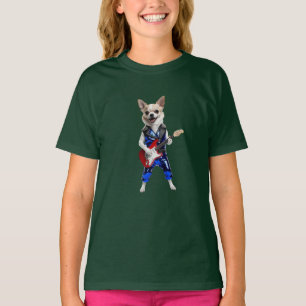 Cute Chihuahua Rock Star Kids' T-Shirt