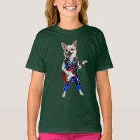 Cute Chihuahua Rock Star Kids' T-Shirt