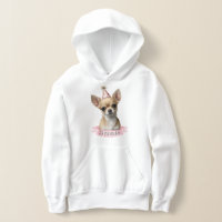 Cute Chihuahua with Pink Hat Name Sweet Dog Love H