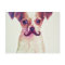 Cute Chihuahua With Purple Funny Mustache