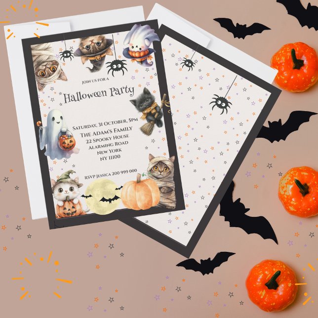 Cute Children Halloween Party Invitation (Creator Uploaded)