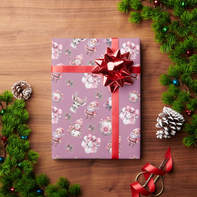Cute Childrens Christmas Wrapping Paper (Holiday Gift)
