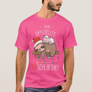 Cute Children'S Sleeping Animal With Sloth And She T-Shirt