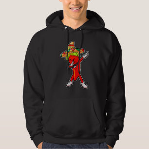 Cute Chili Dabbing Pepper Mexican Hot Jalapeno Dab Hoodie