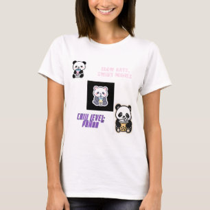 Cute Chill Panda With Boba T-Shirt