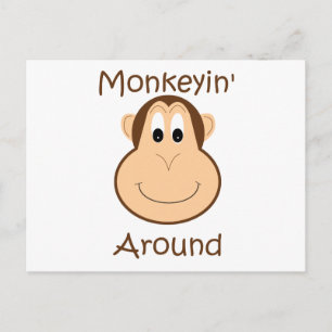 Cute chimp postcard