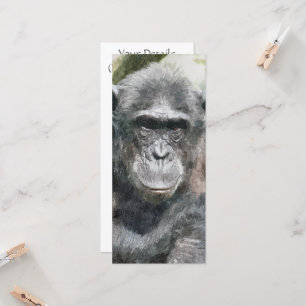 CUTE CHIMPANZEE CARD