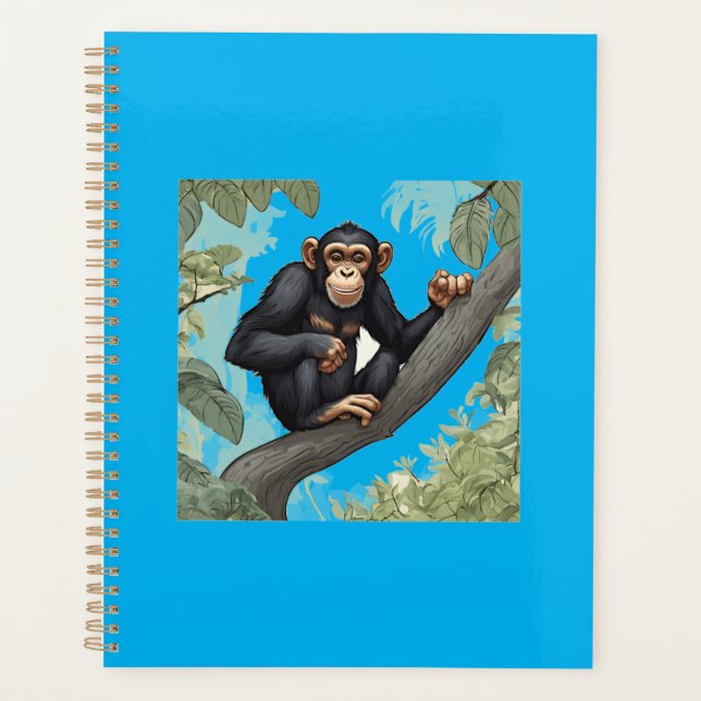 Cute Chimpanzee Planner (Front)