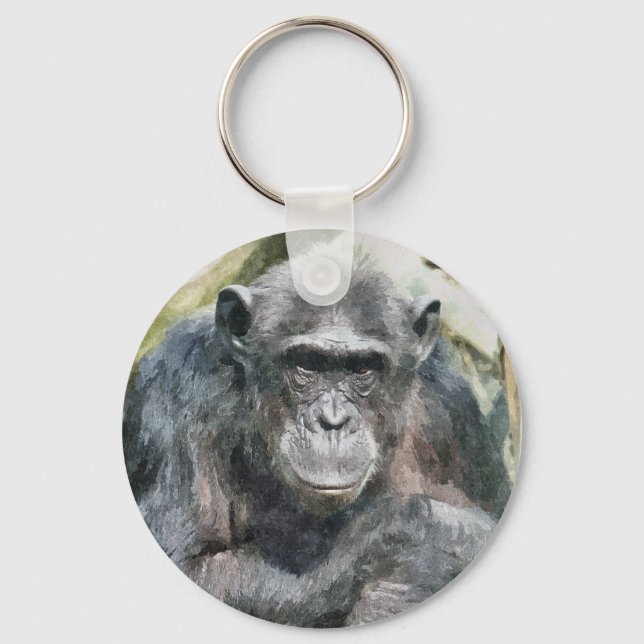 CUTE CHIMPANZEES KEYCHAIN (Front)