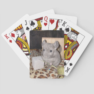 Cute Chinchilla playing cards