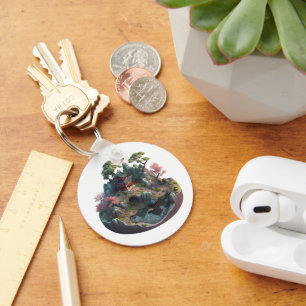 Cute Chinese Fantasy 3D Landscape Keychain