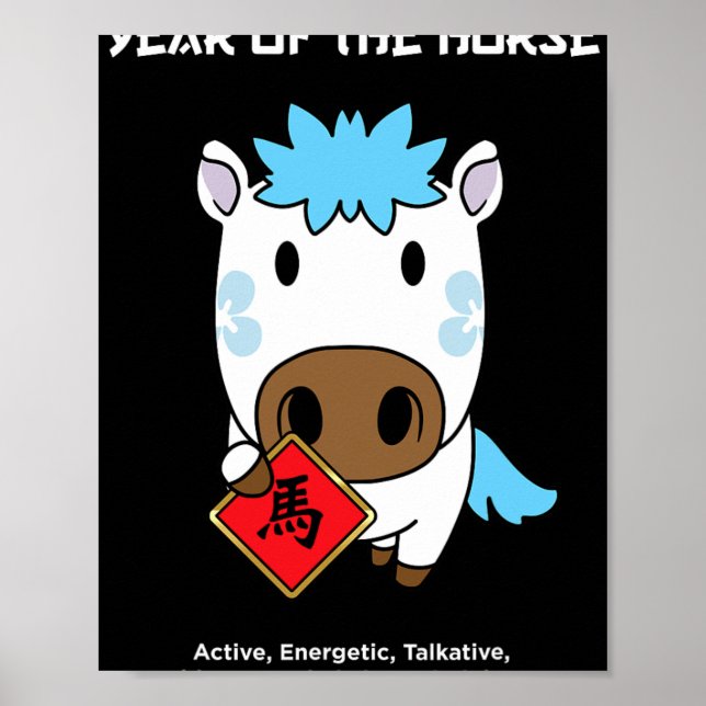 Cute Chinese Zodiac Lunar New Year Tees Year Of Th Poster (Front)