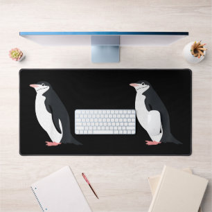 Cute Chinstrap Penguin Funny Antarctic Animal Love Desk Mat
