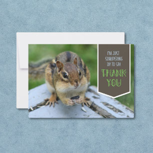 Cute Chipmunk avec graines pour manger du Carte de