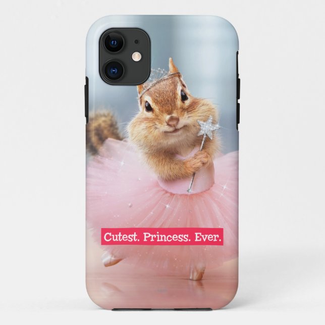 Cute Chipmunk Ballerina in tutu at Dance Studio Case-Mate iPhone Case (Back)