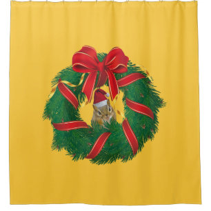 Cute Chipmunk Christmas Wreath