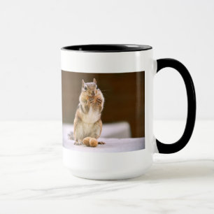 Cute Chipmunk Eating a Peanut Mug