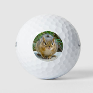 Cute Chipmunk Has His Eye On You Golf Balls