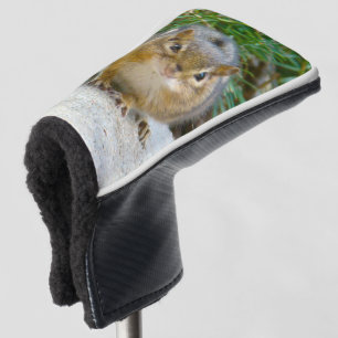 Cute Chipmunk Has His Eye On You Golf Head Cover