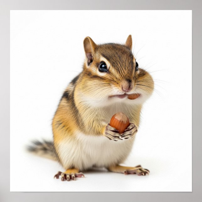 Cute Chipmunk Poster (Front)