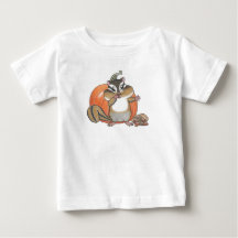 Cute Chipmunk (Squirrel) Pumpkin Baby T-shirt