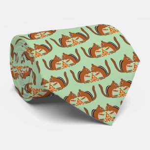 Cute Chipmunks Fall Wedding Patterned Tie