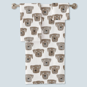 Cute chocolat Labrador Retriever Chien Aquarelle