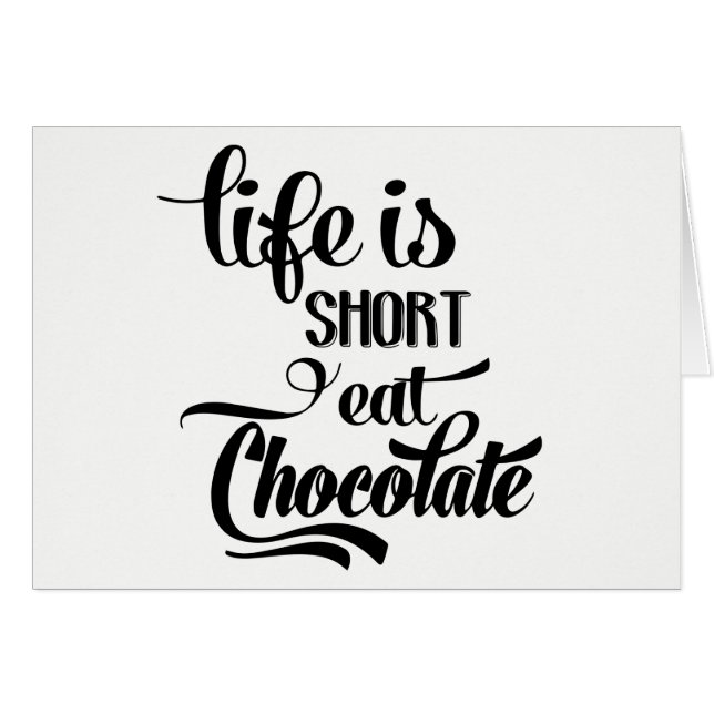 Cute Chocolate Addict - Hello, Thinking of you, (Front Horizontal)