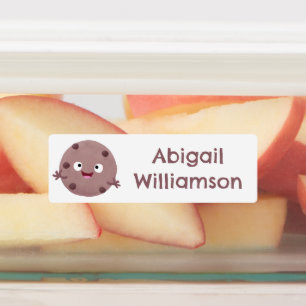 Cute chocolate chip cookie cartoon personalized