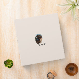 Cute Chocolate Labrador Dog – Bailey Pet Gift Binder