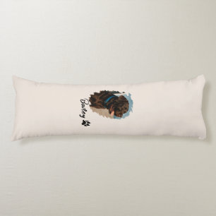 Cute Chocolate Labrador Dog – Bailey   Pet Gift Body Pillow
