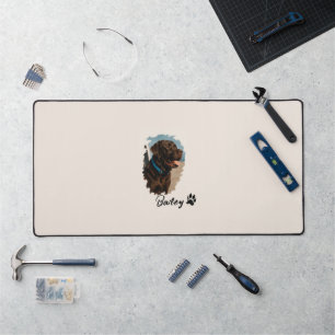 Cute Chocolate Labrador Dog – Bailey Pet Gift Desk Mat