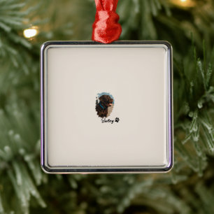 Cute Chocolate Labrador Dog – Bailey   Pet Gift Metal Ornament