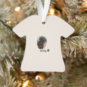 Cute Chocolate Labrador Dog – Bailey   Pet Gift Ornament