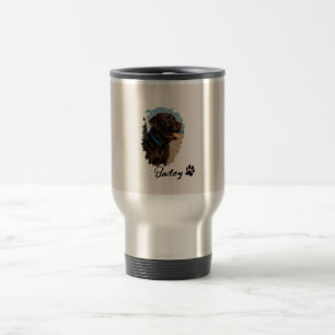 Cute Chocolate Labrador Dog – Bailey Pet Gift Travel Mug