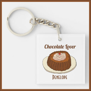 Cute Chocolate Lover Keychain