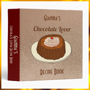 Cute Chocolate Lover Recipe Binder