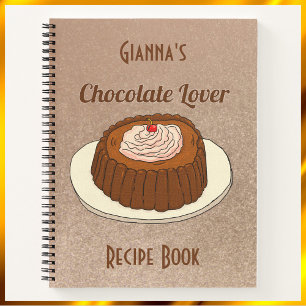 Cute Chocolate Lover Recipe Notebook