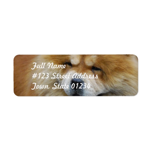 Cute Chow Chow Mailing Labels (Front)