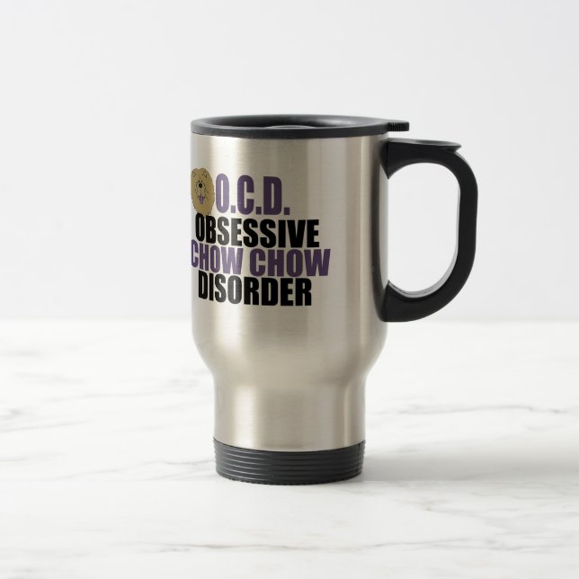 Cute Chow Chow Travel Mug (Right)