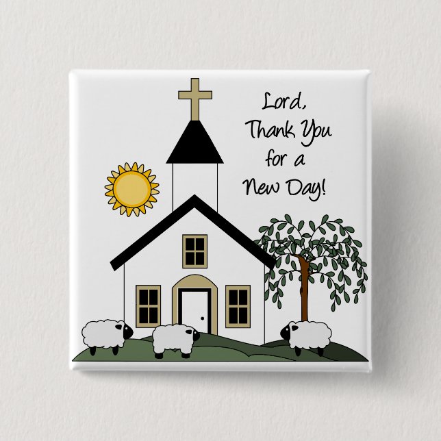 Cute Christian Button (Front)