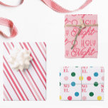 Cute Christian Pink Christmas  Wrapping Paper Sheet<br><div class="desc">These adorable pink Christmas wrapping papers are whimsical and fun. With phrases like “o holy night” and “Noel” these wrapping papers are a reminder of the reason for the season!</div>