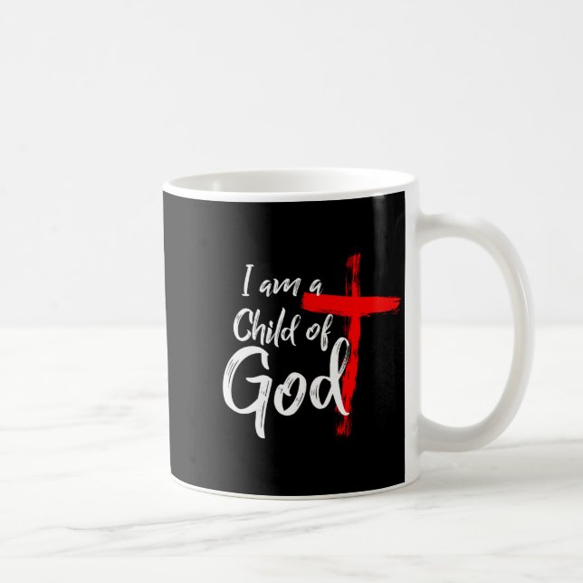 Cute Christian Salvation Quote Gift I Am A Child O Coffee Mug (Right)