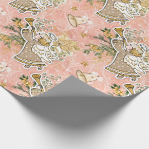 Cute Christmas Angel Wrapping Paper