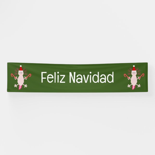 Cute Christmas Axolotl Custom Banner (Horizontal)